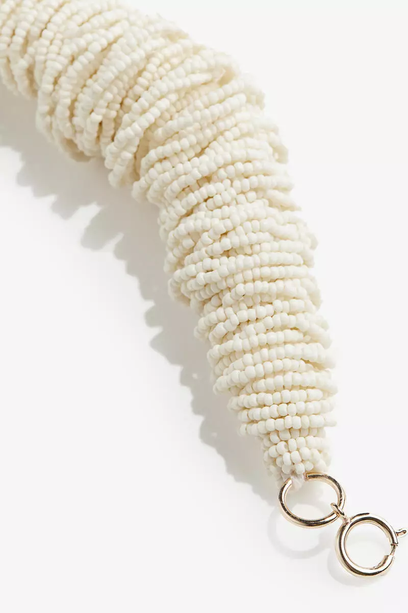 Glass-bead statement bracelet