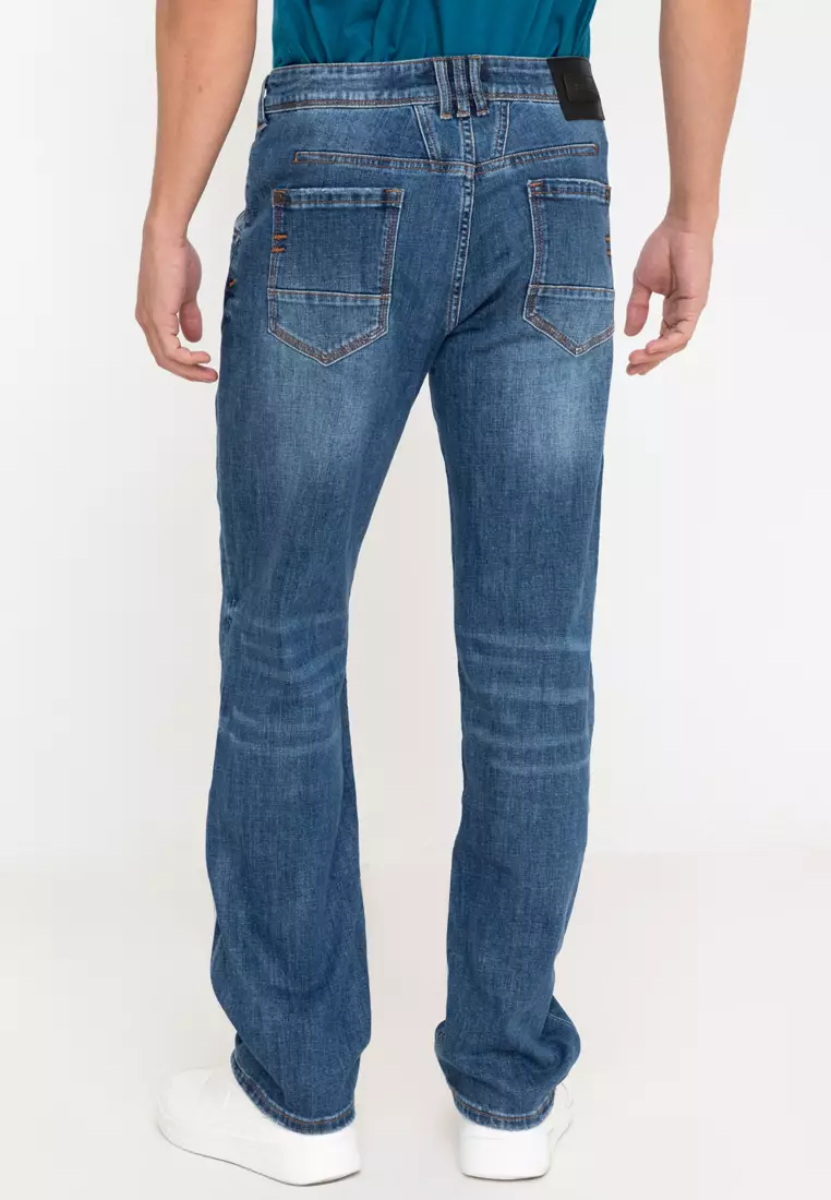Men's Premium Light Denim X Edge Straight Cut Jeans