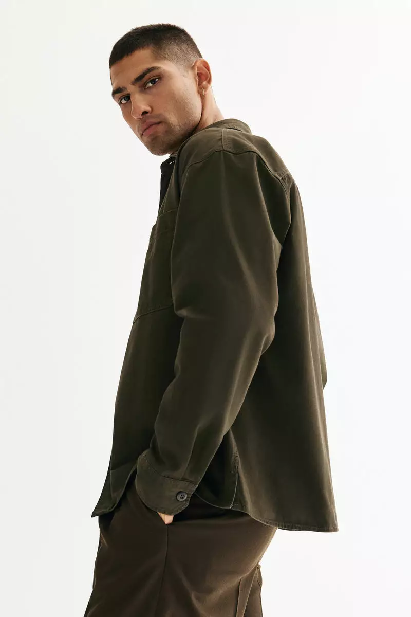 Relaxed Fit Twill overshirt
