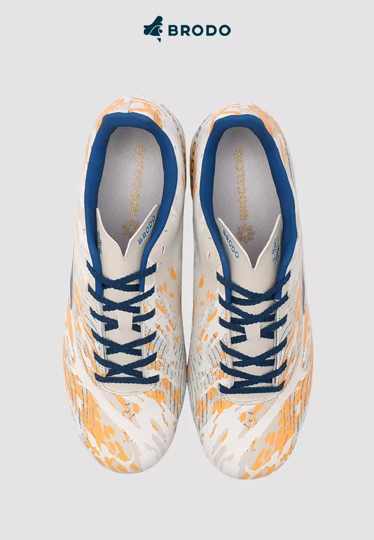 BRODO - Sepatu Bola Active Velto White Coral