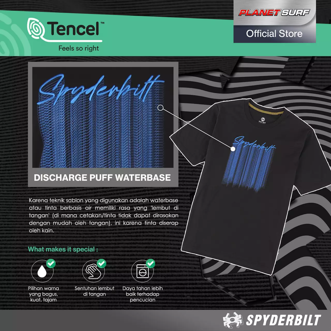 Spyderbilt Kaos Lengan Pendek Anak Anak Budwizer Tencel Kids Tee Planet Surf