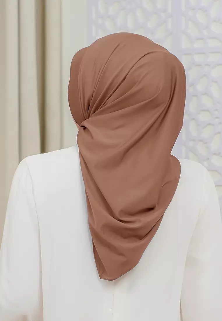 HIJAB INSTAN SOFTPAD AMEENA - CARAMEL