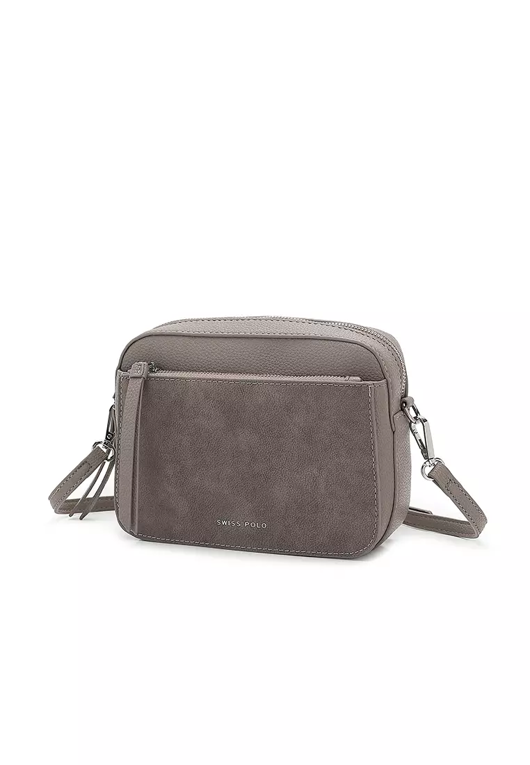 Women's Sling Bag / Crossbody Bag / Shoulder Bag (Tas Selempang Wanita / Tas Bahu Wanita) - Abu-Abu