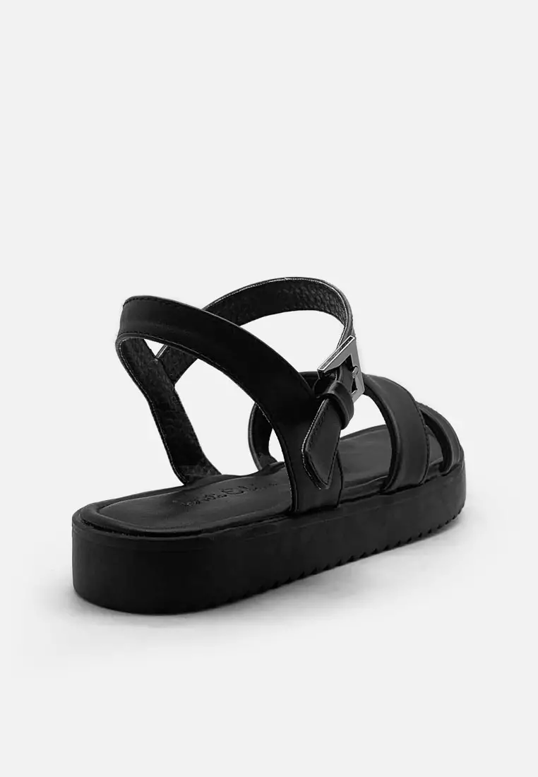 Chloe Double Strap Sandal Platform Wanita