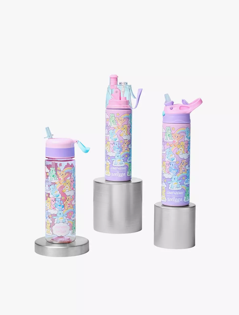 Smiggle Care Bears Spritz Insulated Steel Drink Bottle 500Ml - IGL457653MIX