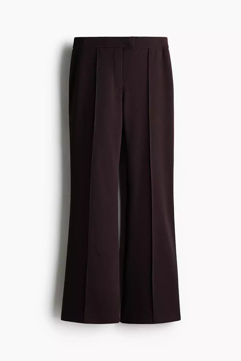 Bootcut crease-front trousers