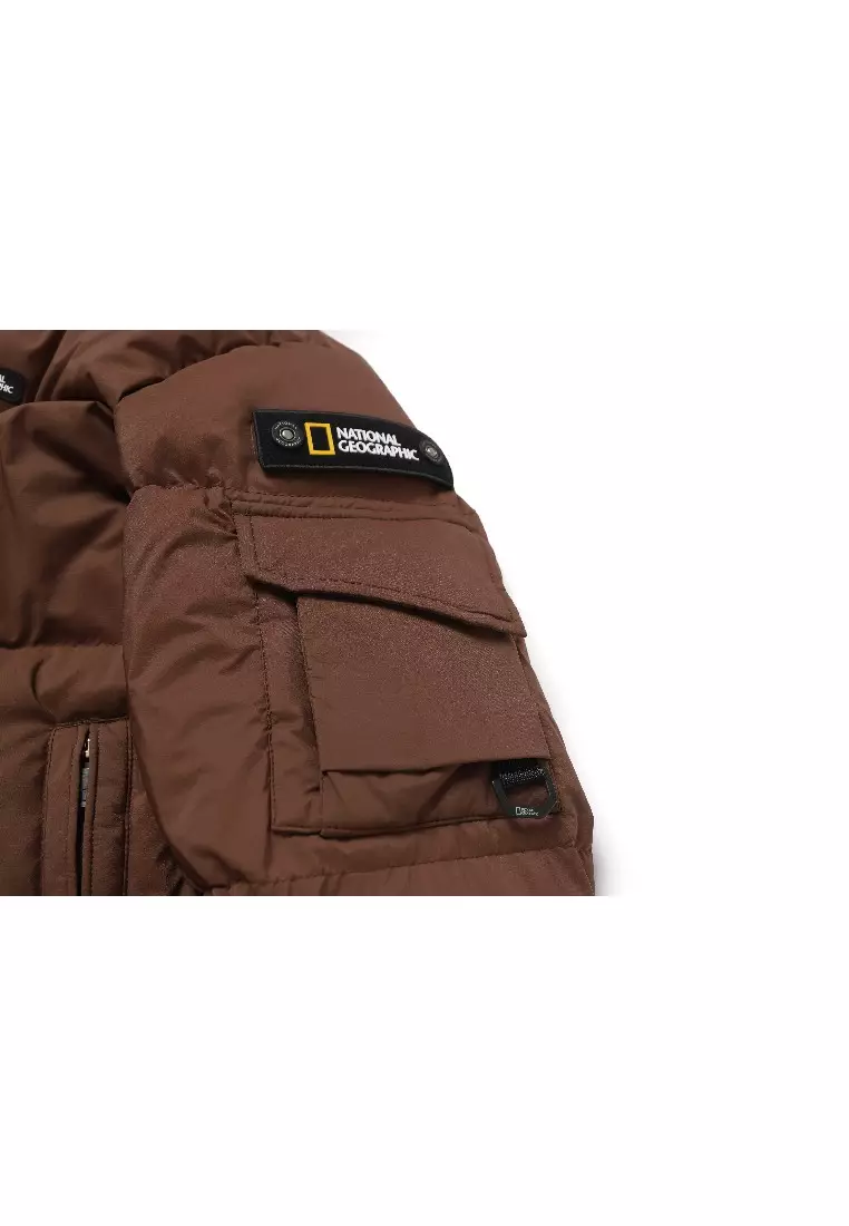 女裝GOLDEN MOLE短版連帽羽絨外套