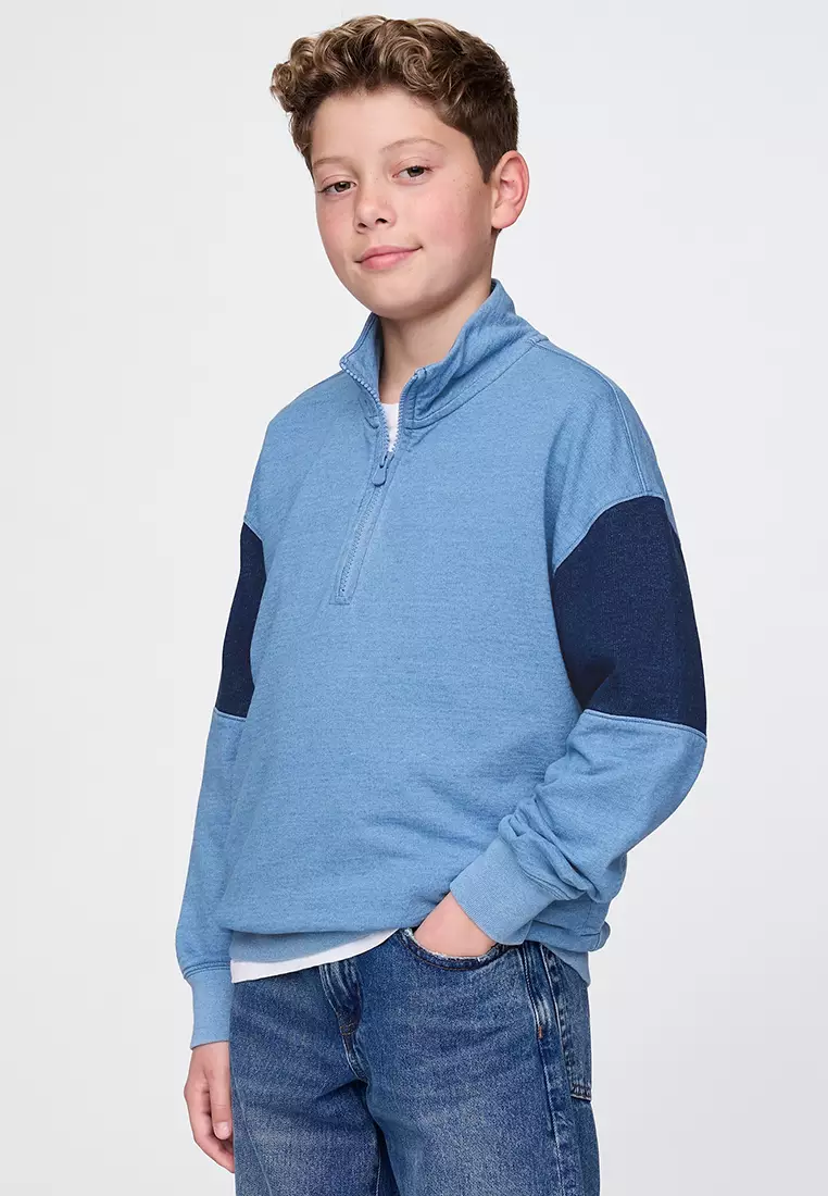 Buy GAP Arm Stripe Half Zip Sweater 2026 Online | ZALORA