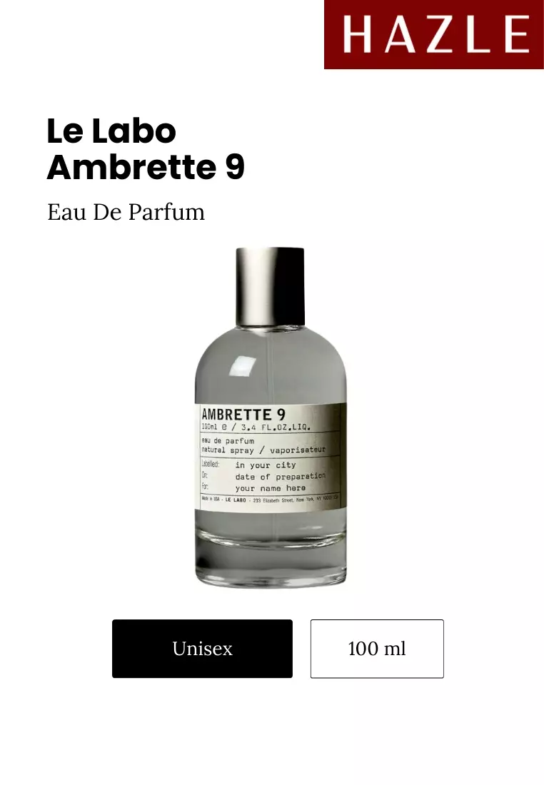 Jual Le Labo Ambrette 9 Unisex EDP 100 ml Original 2026 | ZALORA