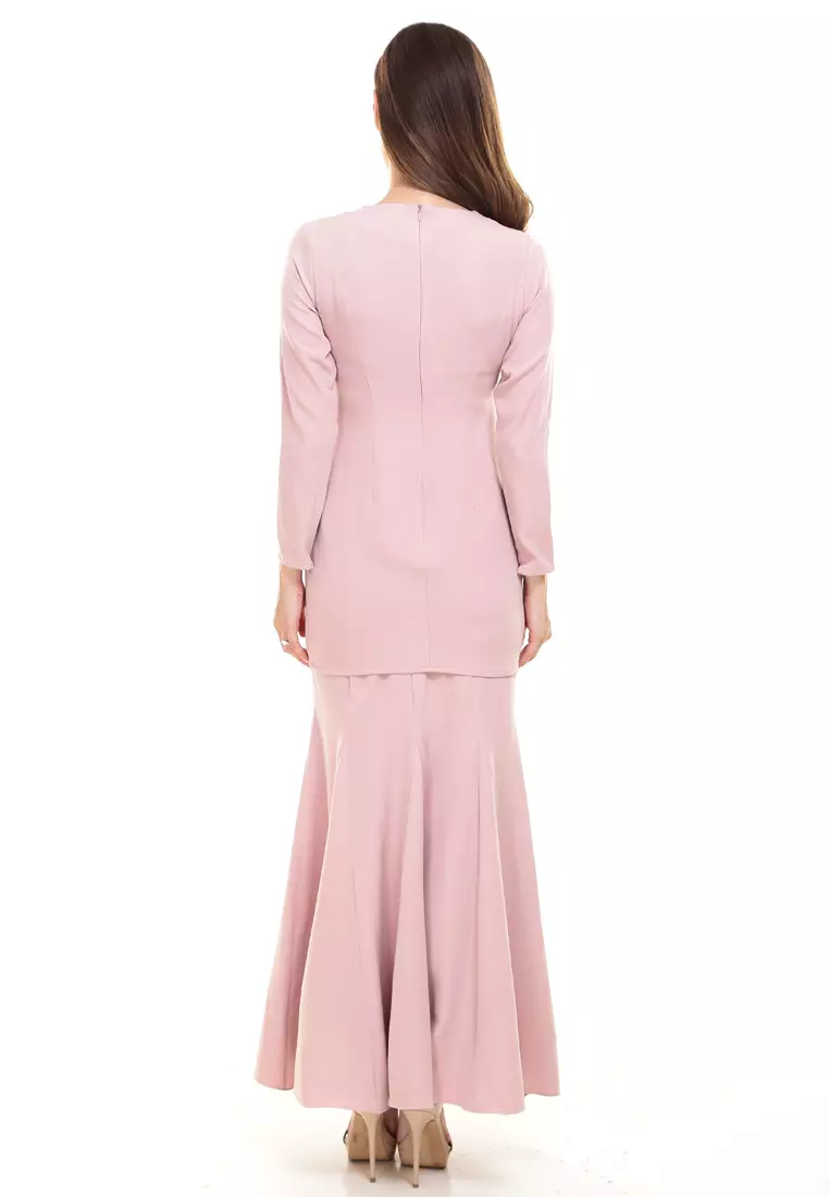 Rina Kurung in Soft Pink