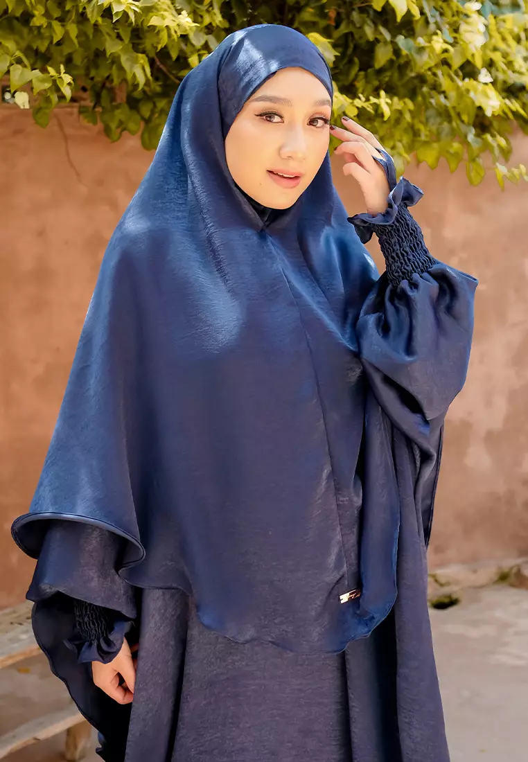 Hanida Abaya Set Navy
