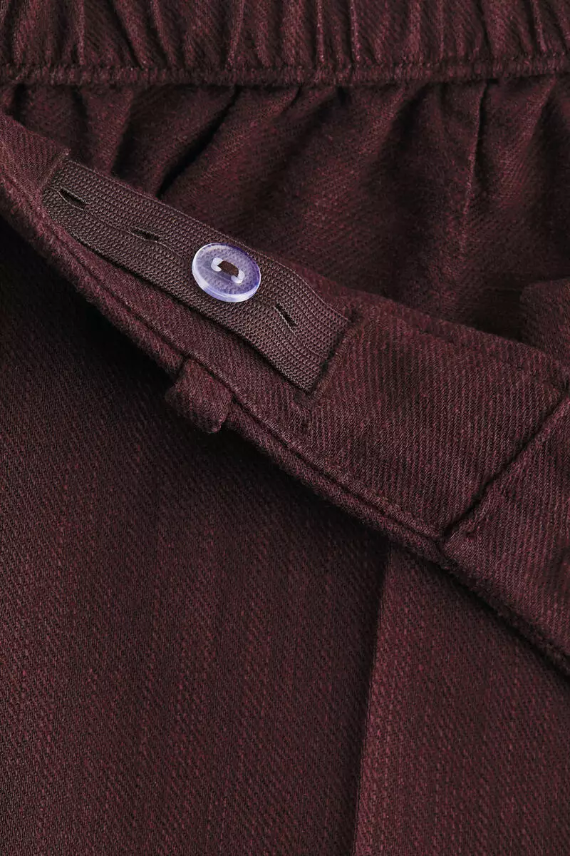 MAMA Linen-blend tailored trousers