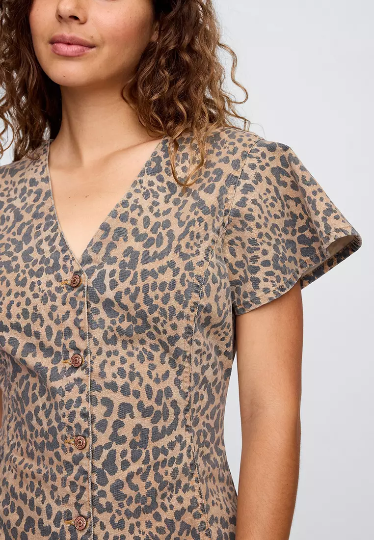 Buy GAP Denim Fit And Flare Mini Dress Online | ZALORA Malaysia