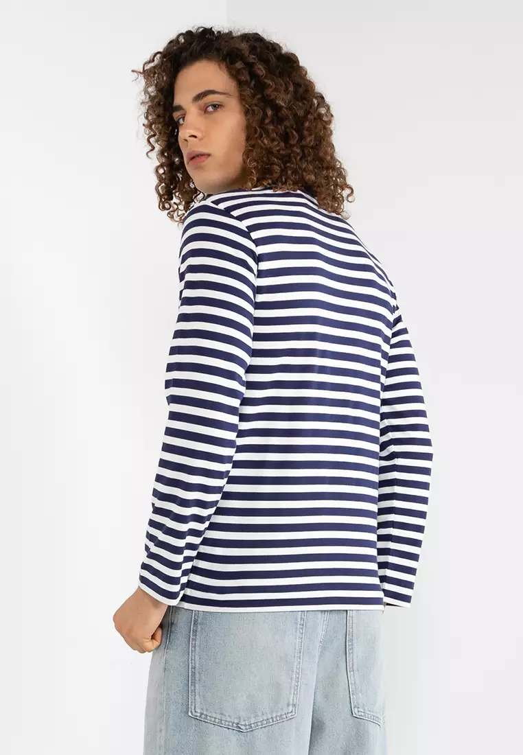 Cdg short top sleeve striped