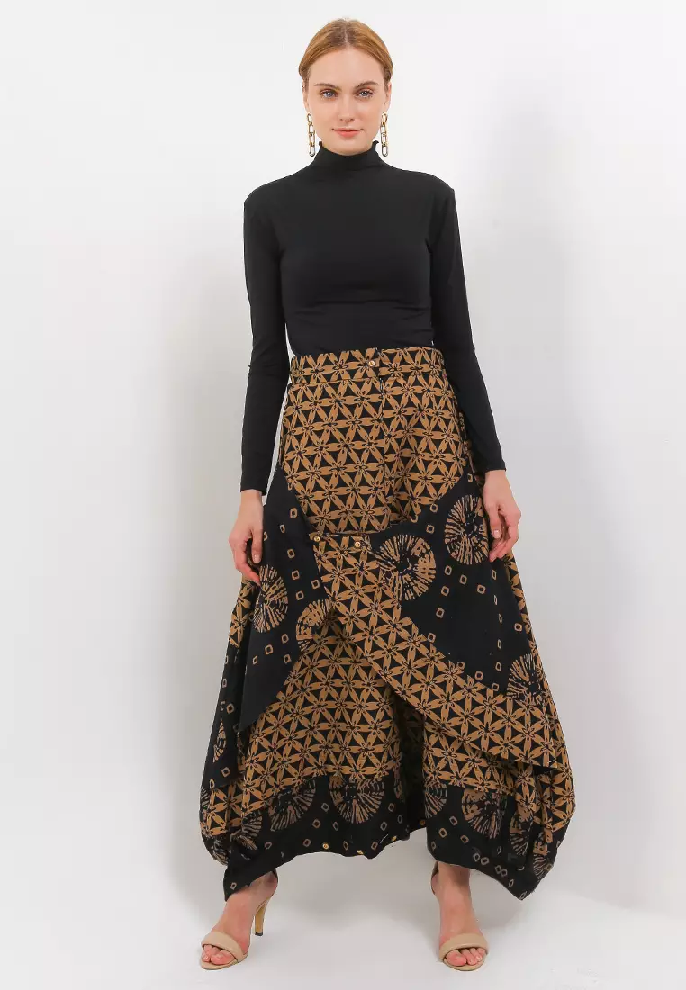 PantsSkirt Elastic Aladin Cut&Sew