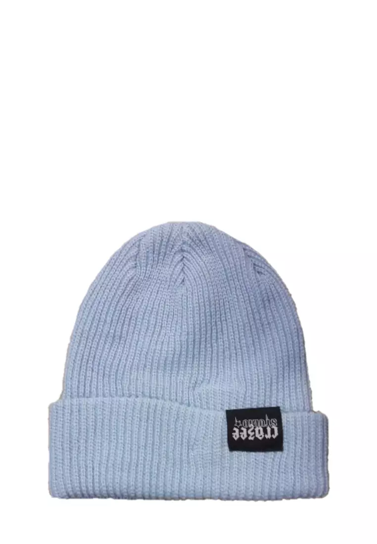 Buy Crazeecausa CrazeeCausa Cuff Beanie Lite Blue Online | ZALORA Malaysia