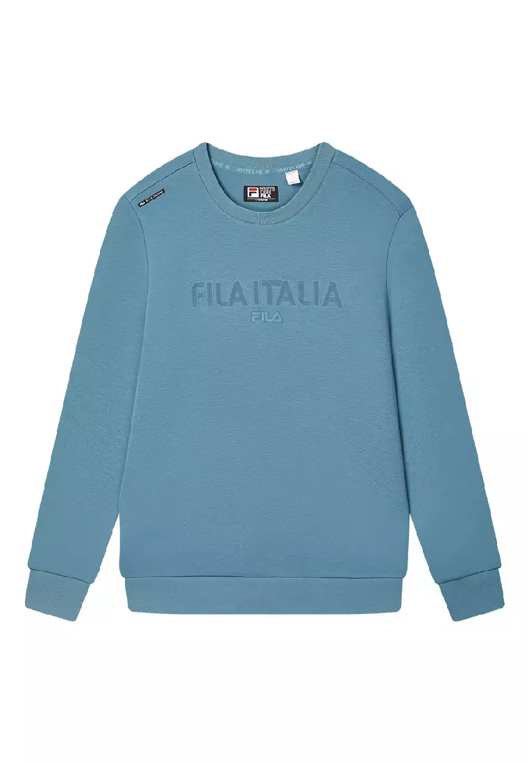 Mens Sweatshirts Light Blue Fila Sweatshirt FILA CORE LIFESTYLE