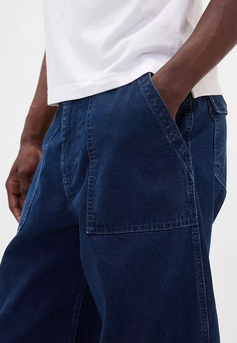 Canvas Baggy Trouser Jeans