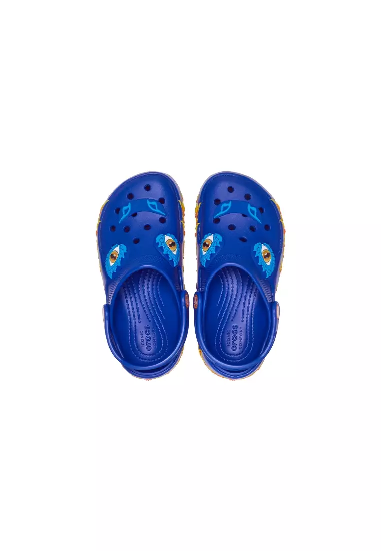 Kids' Classic IAM Dragon Lights Clog in Blue Bolt
