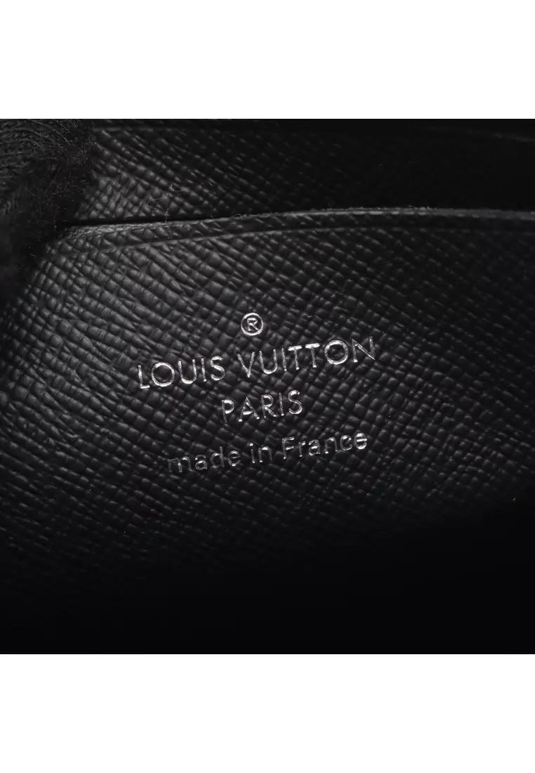 Pre-Loved Louis Vuitton Christopher Wearable wallet monogram macassar Shoulder bag PVC leather Brown black
