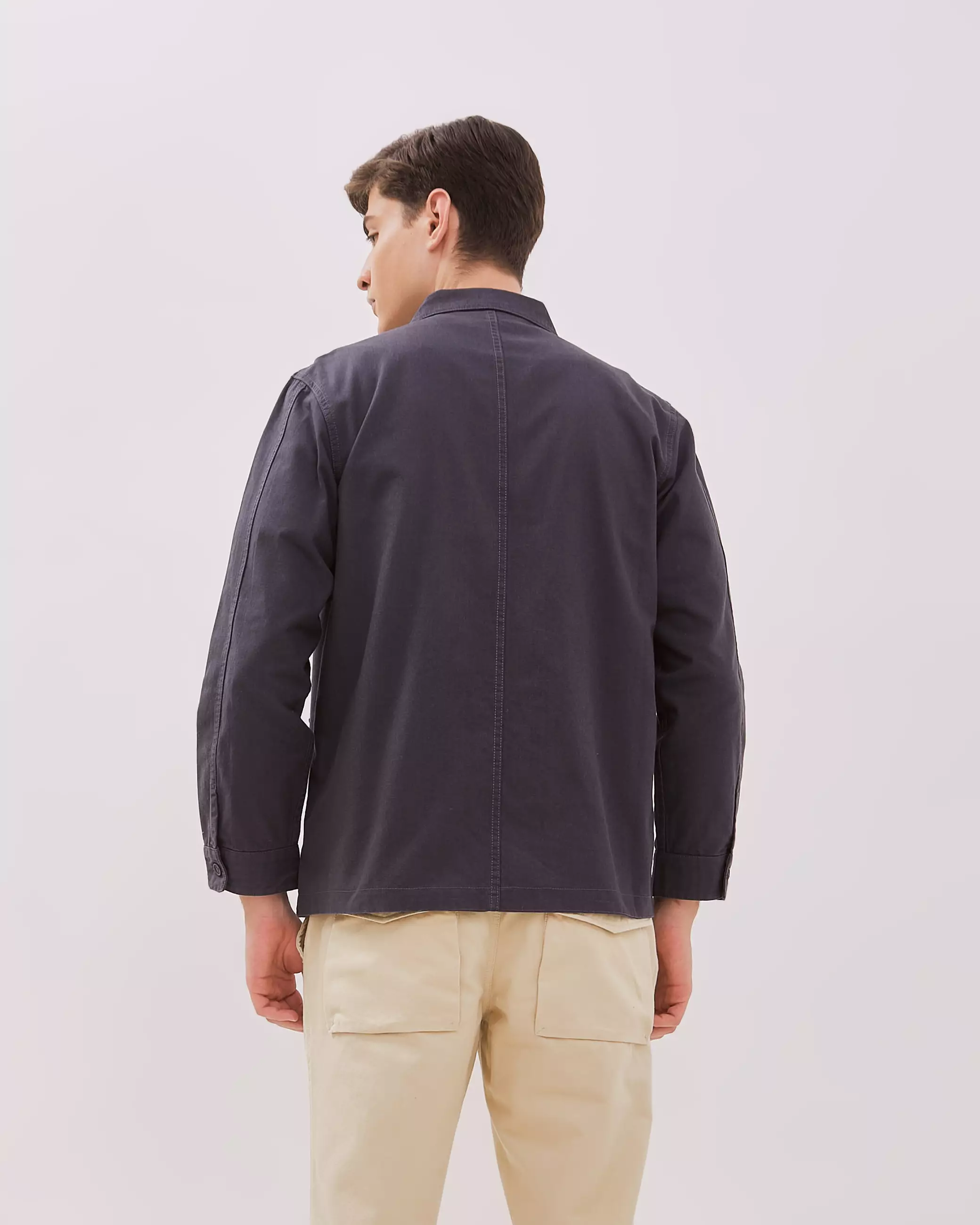 AMK Jacket Pria Lengan Panjang JC Jesse Dark Grey