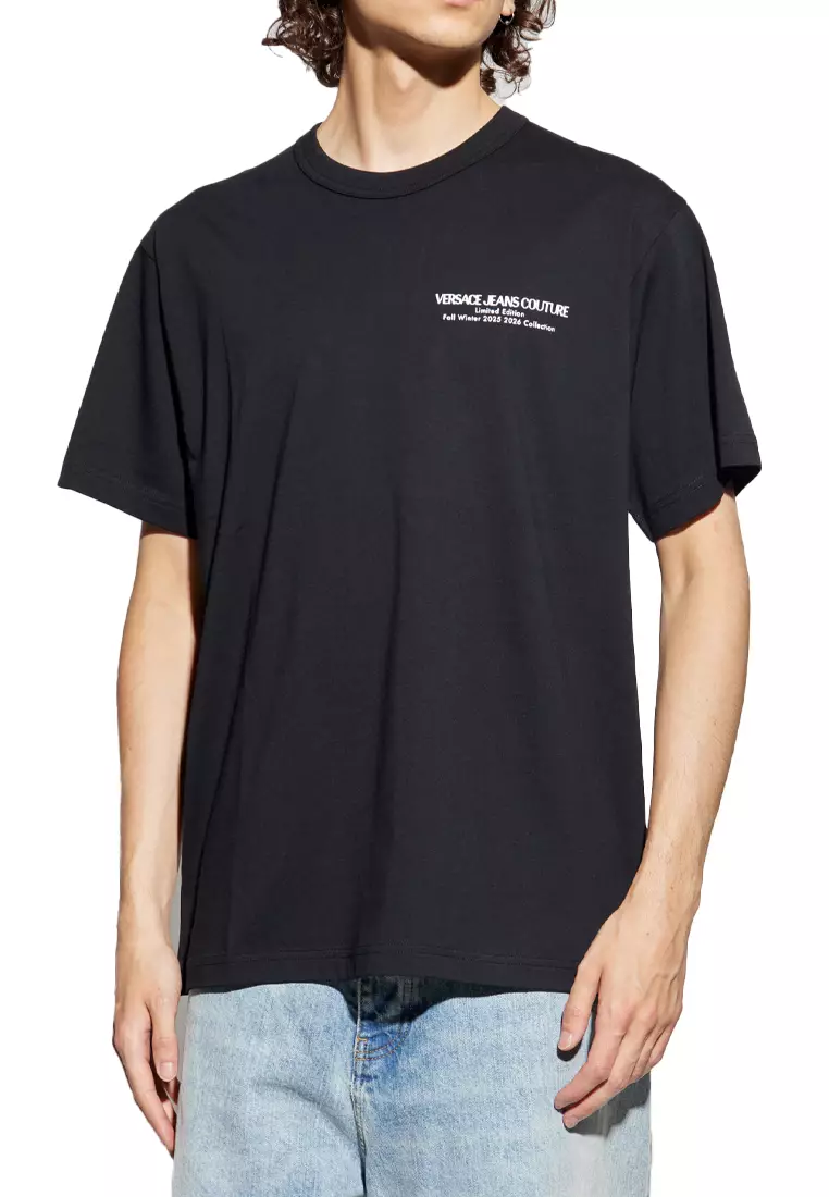 Jeans Couture男士短袖T恤黑色79GAHE10 CJ00E