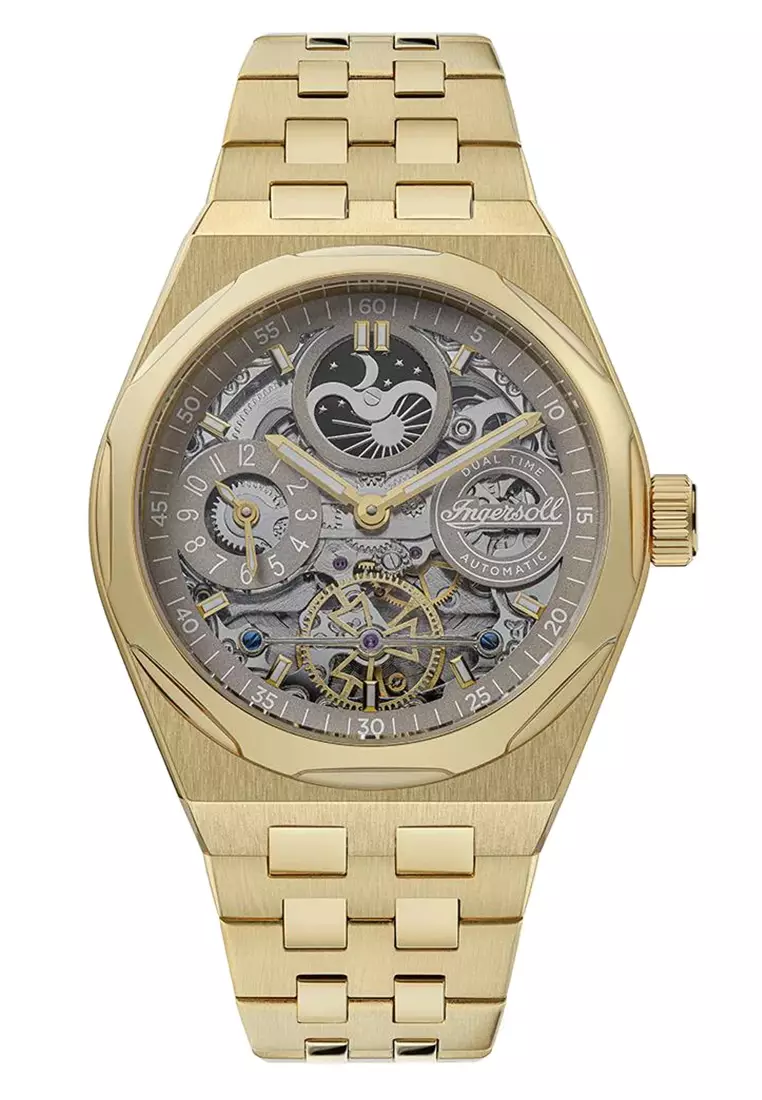 Buy Ingersoll Ingersoll Broadway Gold Stainless Steel Analog