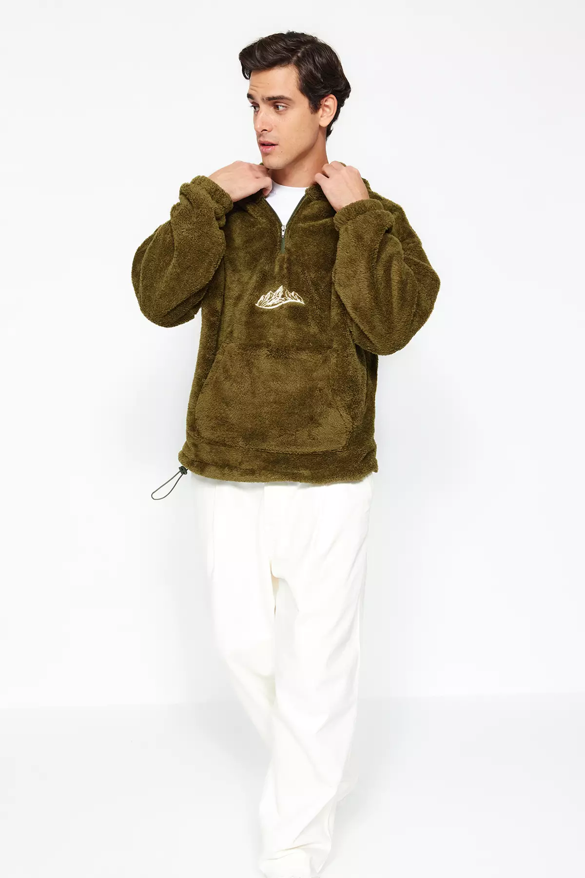 Mens khaki hotsell hoodies