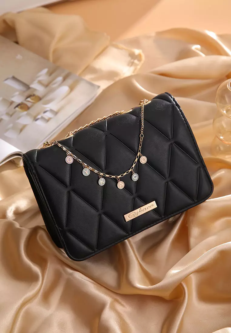 GYKACO Custom Nama Gelang / Rante Tas *** Tersedia Alphabet A - Z *** - Alphabet F