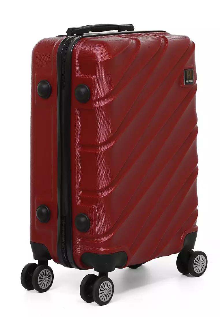 Carlton Koper Cabin Hardcase Unisex Size 20Inch Suitcase Combination Lock Large Compartment Material ABS+PVC Coated ORIGINAL - Red