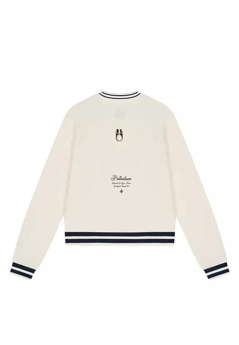 女裝 LOGO 拼色線條衛衣