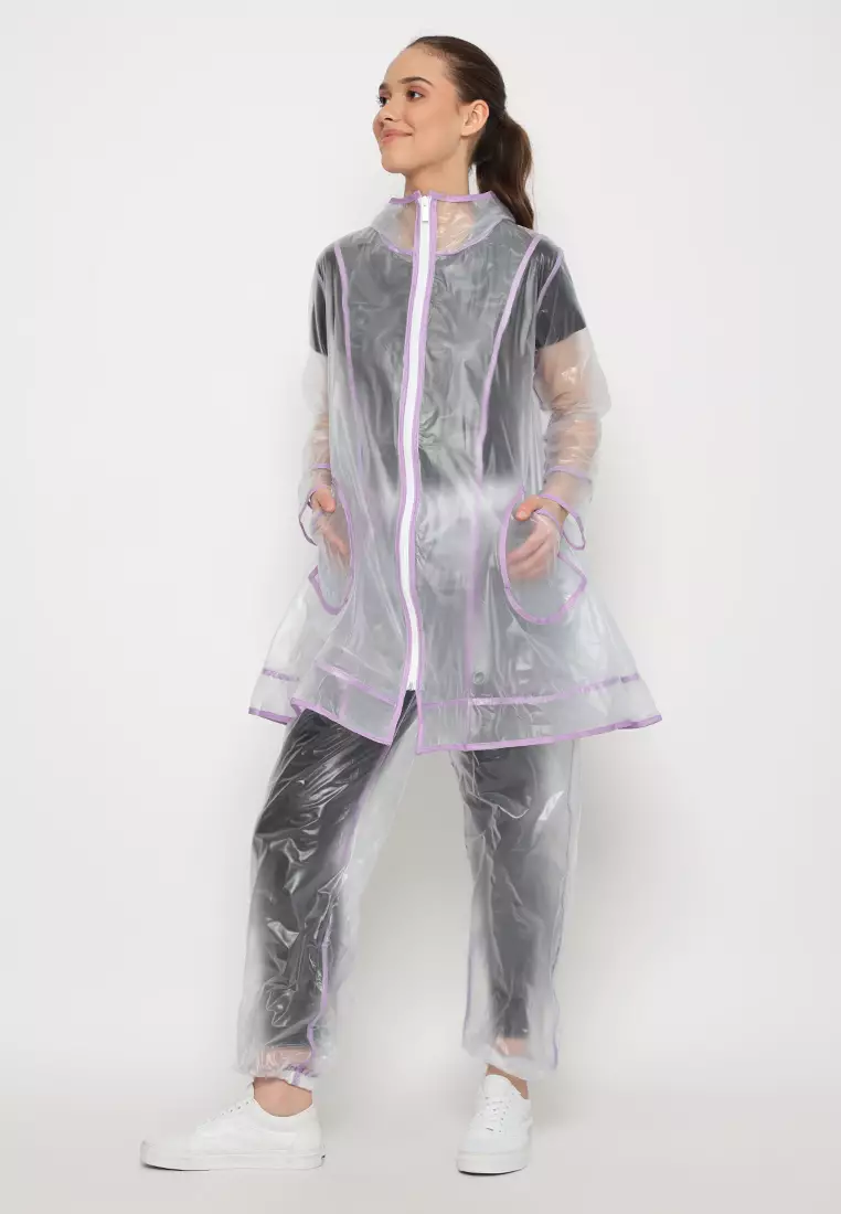 Qara Raincoat Purple