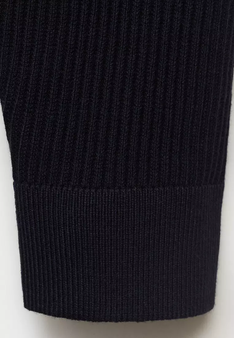 Fine Rib-Knit Cotton Sweater