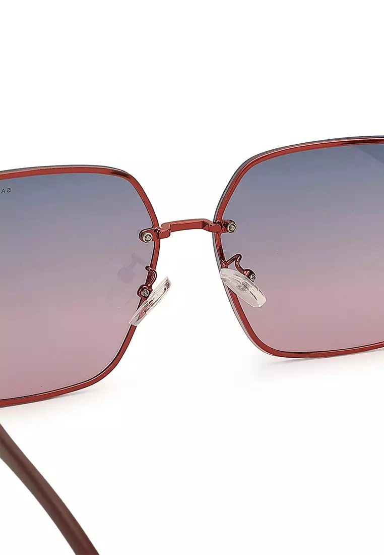 Unisex Polarized Oversized Sunglasses (Kacamata Hitam) - Merah