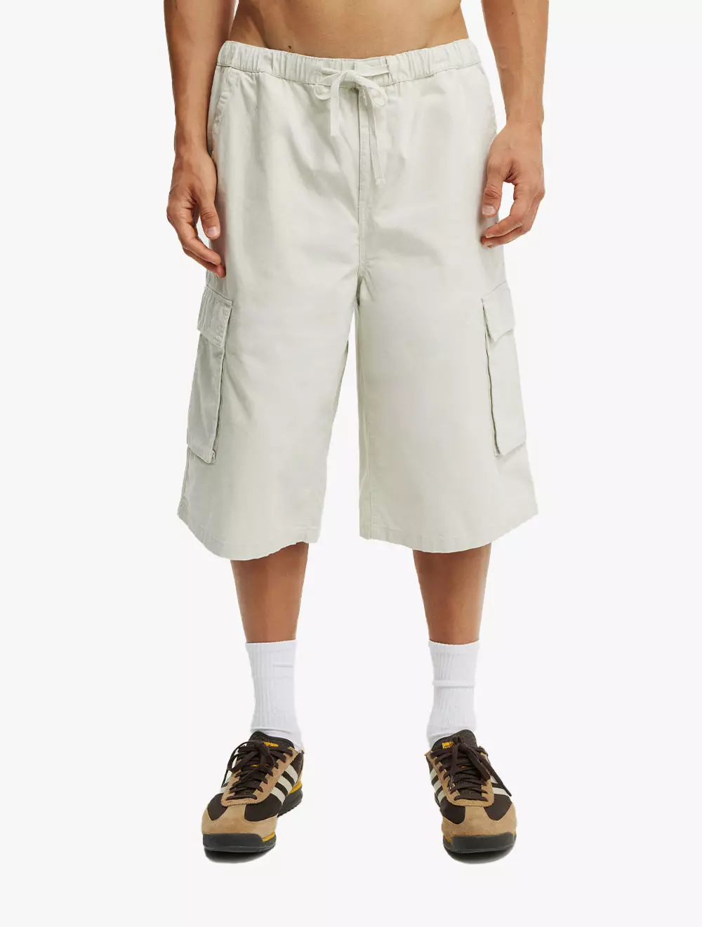 Cotton On - SHORTS - Super Baggy Cargo Short - STONE