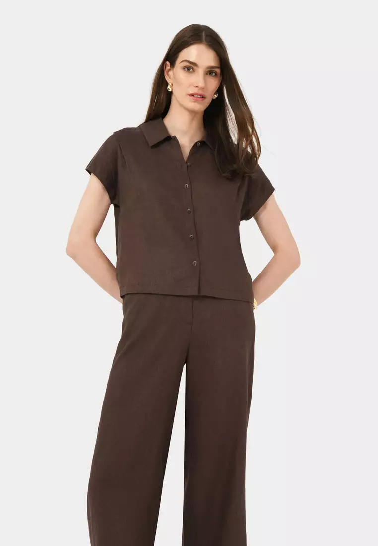 Ami Linen Collar Shirt