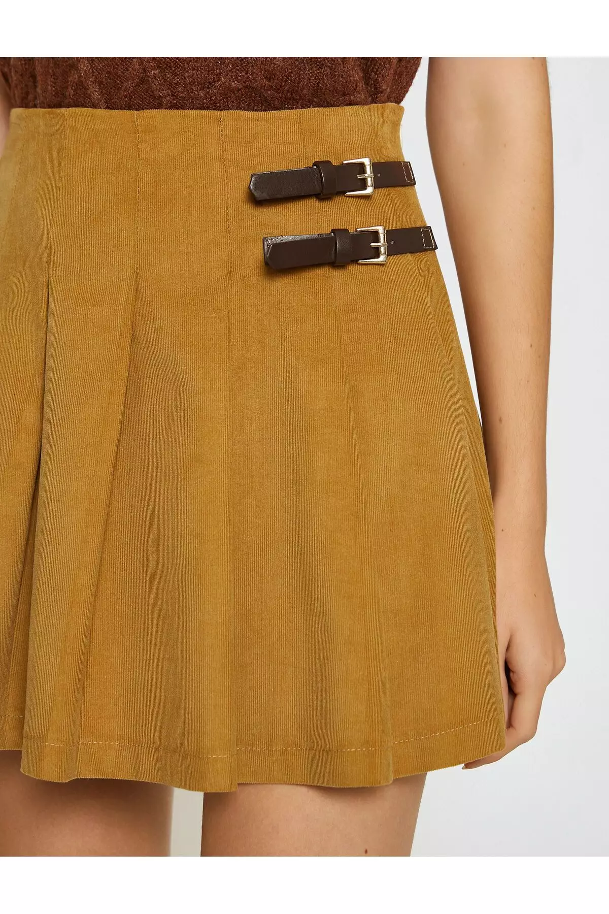 【BAON】Kiden banding pin tuck corduroy belt long skirt Buy KOTON Pleated Corduroy Skirt With Buckle Detail. 2025