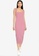 Cotton On pink Bodycon Square Neck Midi Dress FAF3AAAA4E06BEGS_3