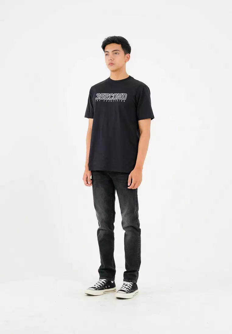 3Second T-Shirt Short Sleeve Cotton Lighweight Regular Fit OL-C440424