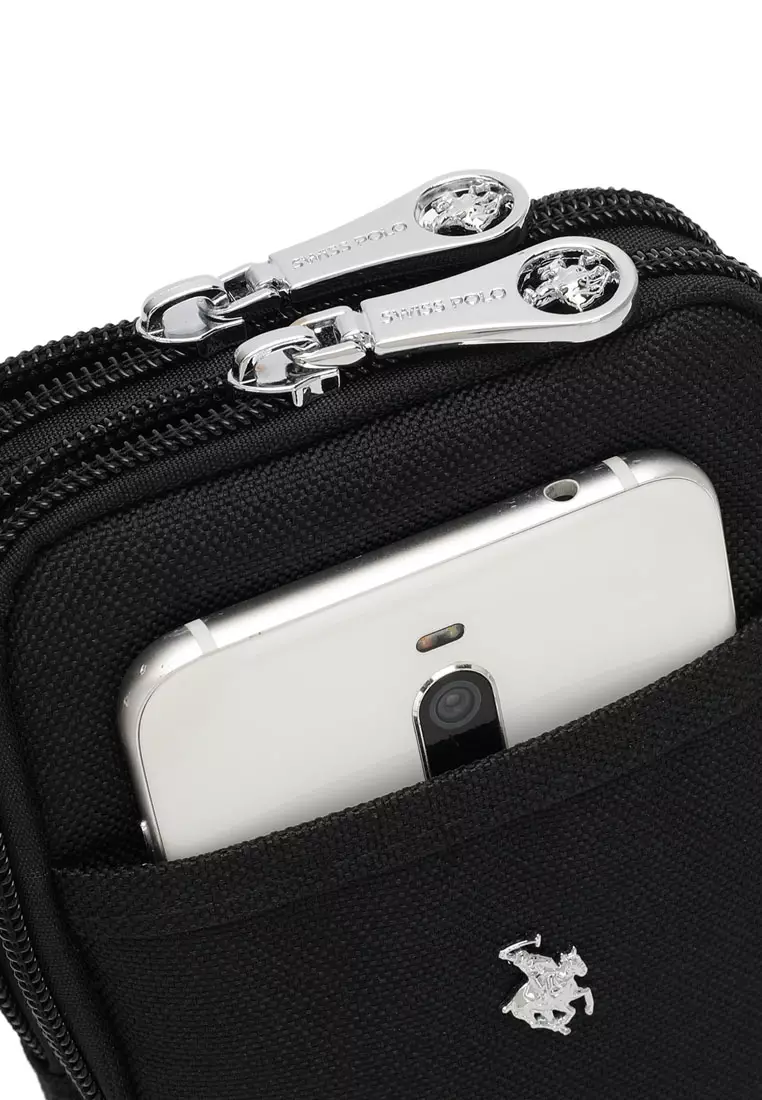 Travel Zip Pouch / Belt Bag - Black