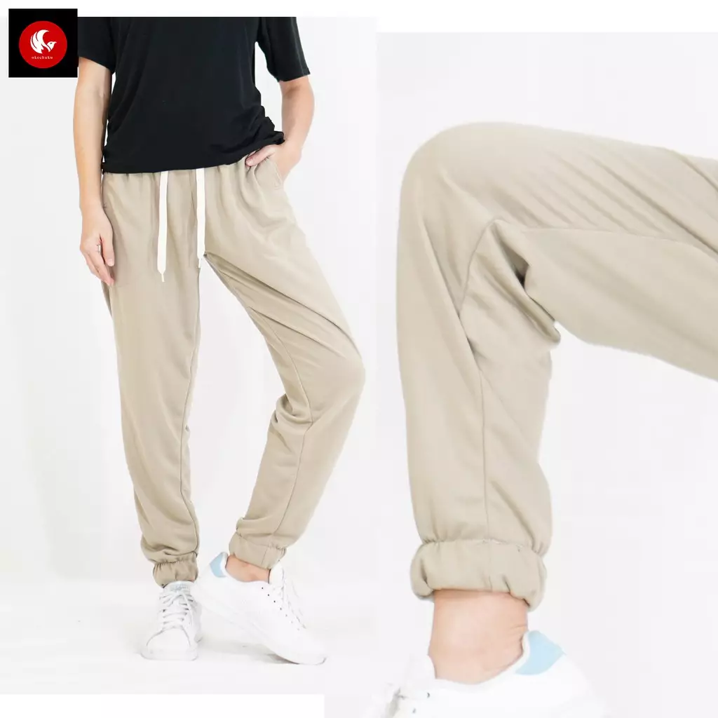 OKECHUKU Felis - Celana Panjang Wanita Joger Training Olahraga Korean Style Model Korea
