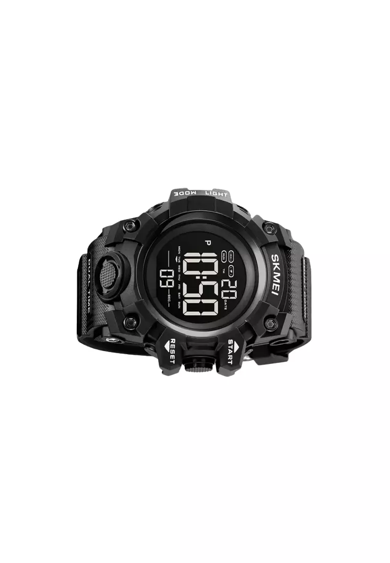 Jam Tangan Digital Pria Sporty Black ORIGINAL