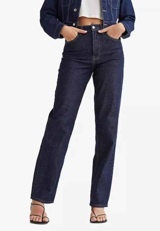 H&M+ Shaping High Ankle Jeans - Dark denim blue - Ladies