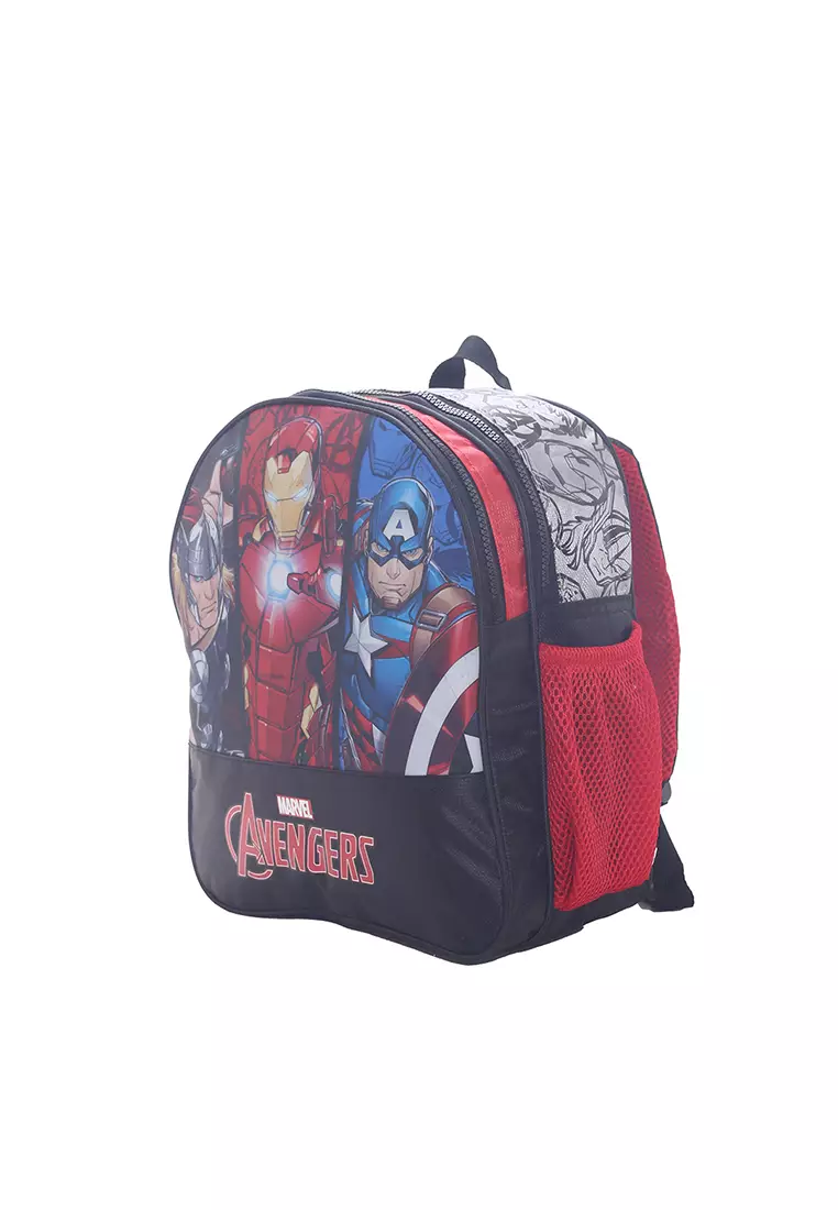 Tas Anak Ransel Kecil Marvel Avengers 32x28 cm Merah Hitam