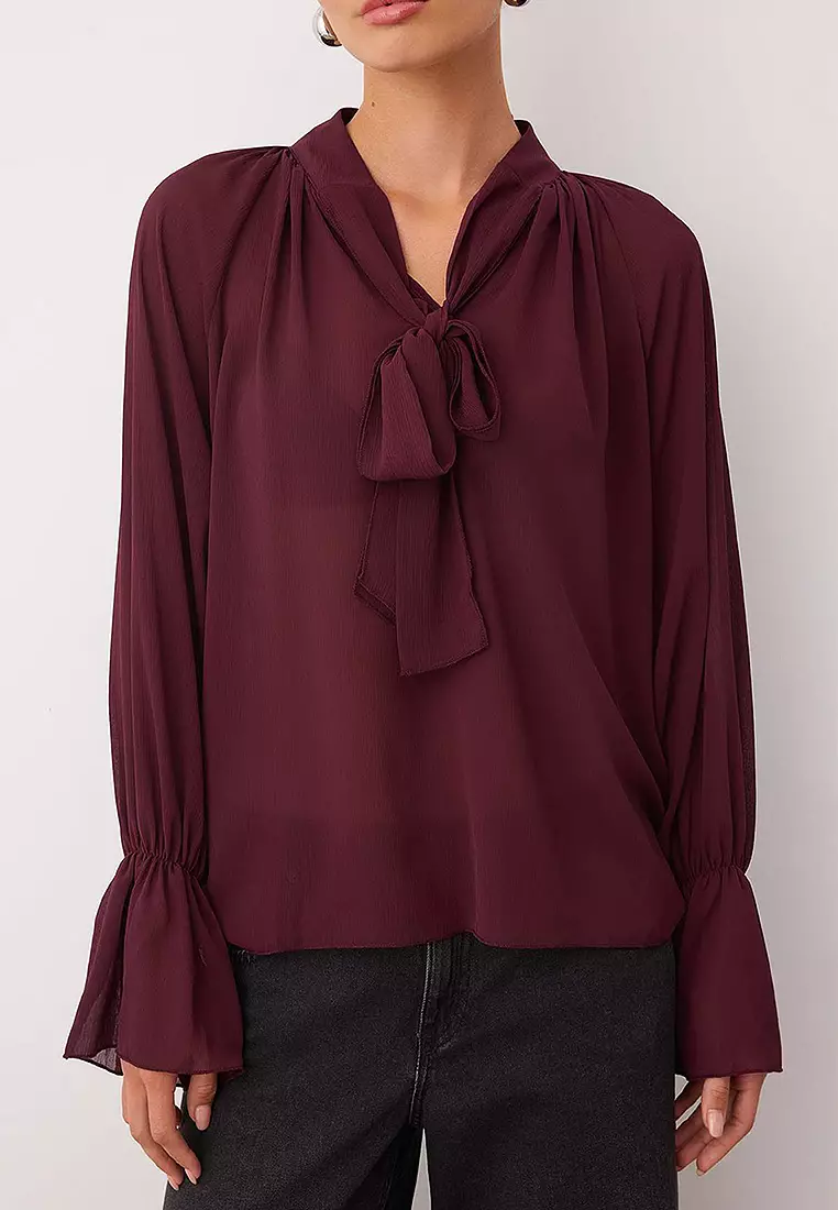 Limited Edition Tie Neck Blouse