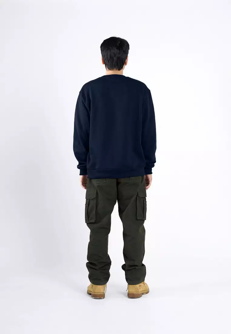 Greenlight Men's Jacket Crewneck Sweatshirt Regular Fit Fleece Sky Playlist OL-C080425