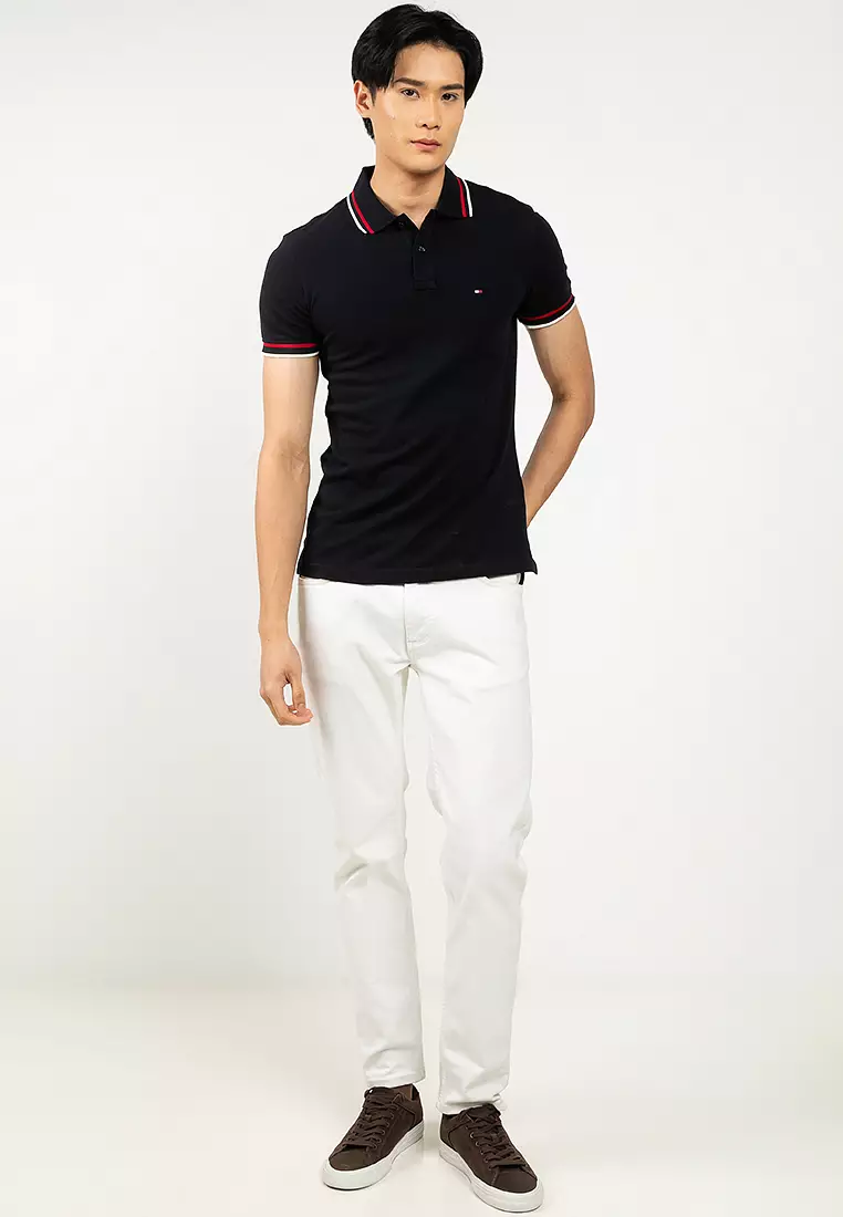 Cuff Interest Slim Fit Polo Shirt - Tommy Mainline