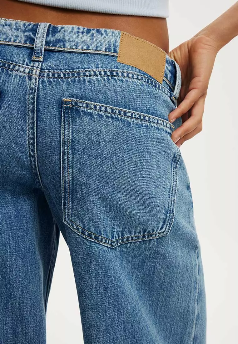 Low Rise Wide Jeans