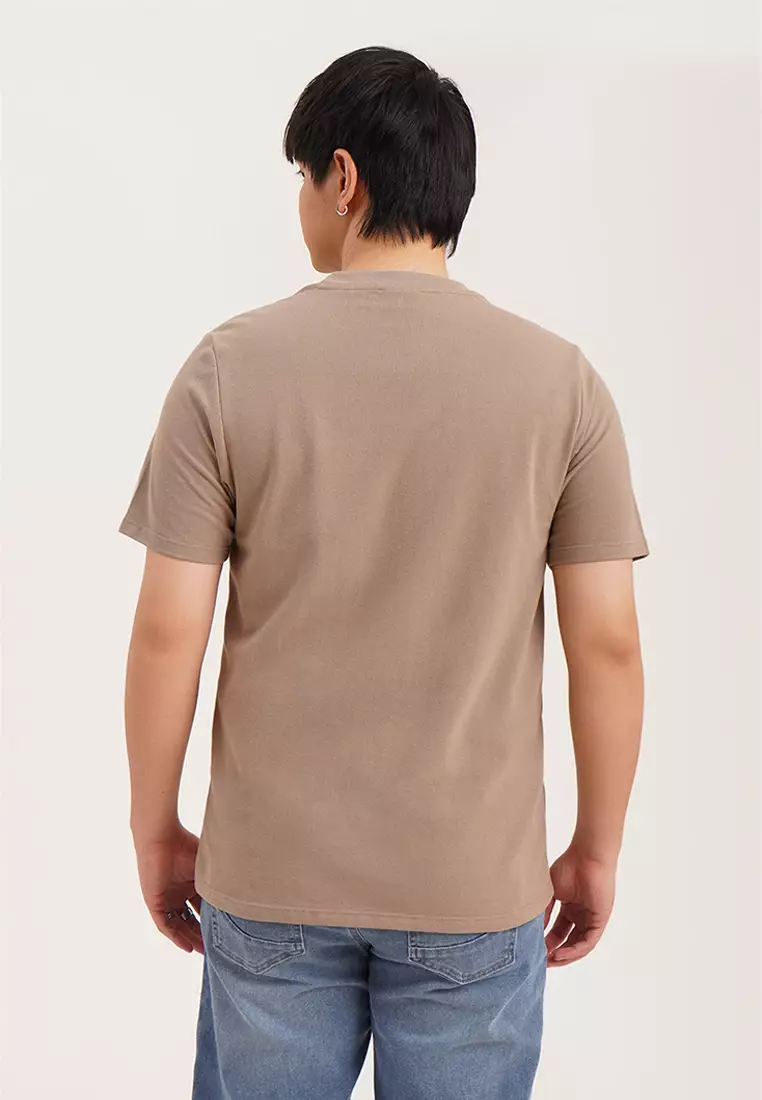 Regular Fit T-Shirt with Crew Bear Patch Embroidery