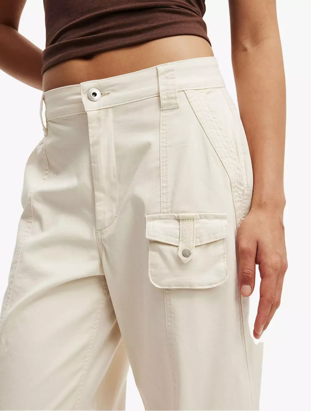 Cotton On - PANTS - Hayden Cargo Pant Asia Fit - DOVE GREY